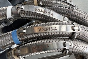 Tùy Chỉnh Kim Loại Nhãn Nối Tiếp Số Bộ Phận Công Cụ Kim Loại Dấu Hiệu Tấm Cho Ống Van Nhận Dạng Biển Nơi - Product Image 2