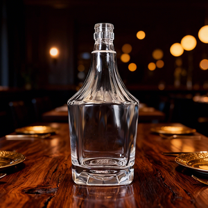 Bouteille de brandy de 500 ml, bouteilles en verre à long col pour whisky, vodka, rhum, <span class=keywords><strong>gin</strong></span>, tequila, liqueur - Product Image 3