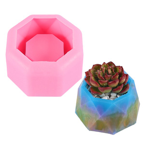 Silicone Bê Tông Gốm Đất Sét Nồi Khuôn Planter Silicone Khuôn Cho Trang Trí Nội Thất Bảng Thủ Công Làm Hoa Nồi Khuôn - Product Image 4