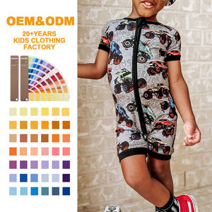 Tutine per Neonati in Bambù Biologico a Maniche Corte, Pigiama Estivo Personalizzato per Neonati, Tutina per Neonati - Product Image 1