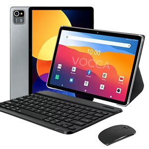 Tablette double SIM 10,1 pouces Android 14 Processeur MTK6737 GSM Double caméra 13MP Tablette 2-en-1 avec clavier, étui et souris - Pour usage professionnel - Product Image 1