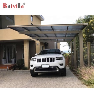 Kinh Tế carports nhà để xe với tốt không thấm nước Polycarbonate mái hiện đại Thiết kế đơn giản cho bãi đậu xe - Product Image 1