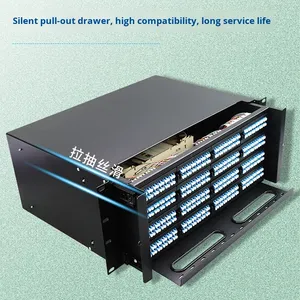 Mật độ cao 4U Pull-out MPO đầy đủ 384 lõi LC đơn chế độ viễn thông lớp Pigtail mô-đun thiết lập cho FTTH mạng IP - Product Image 2