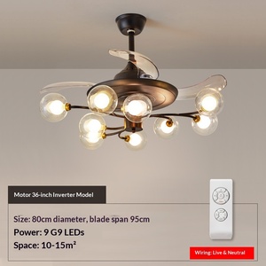 Vintage Living Room <b>Fan</b> Light Home Dining Room Hanging <b>Fan</b> Light Cross-border Eye <b>Fan</b> Light Big Wind <b>Fan</b> Light - Product Image 6