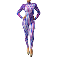 Costume Cosplay de guerrier 3D pour femmes, combinaison, maillot de corps, coloré, slim, spectacle de fête, modèle Bar, Club, printemps