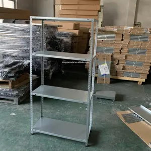 FSC Galvanized 4 Tier 40kg Adjustable Metal Storage Shelves Racks For Home