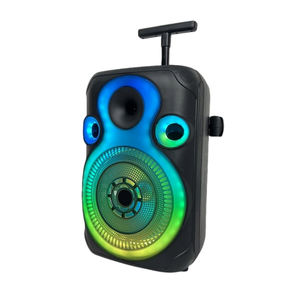 Système de karaoké sans fil 12 pouces avec 2 micros, lumières LED RGB, 20W, télécommande 5.0, batterie 3600mAh, enceinte portable pour fêtes - Product Image 2