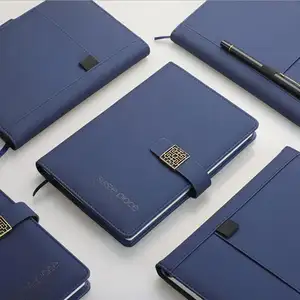 2022 Disesuaikan PU Kulit Notebook Warna-warni CoverA4 A5 A6 Blok NoteBook dengan Desain Logo