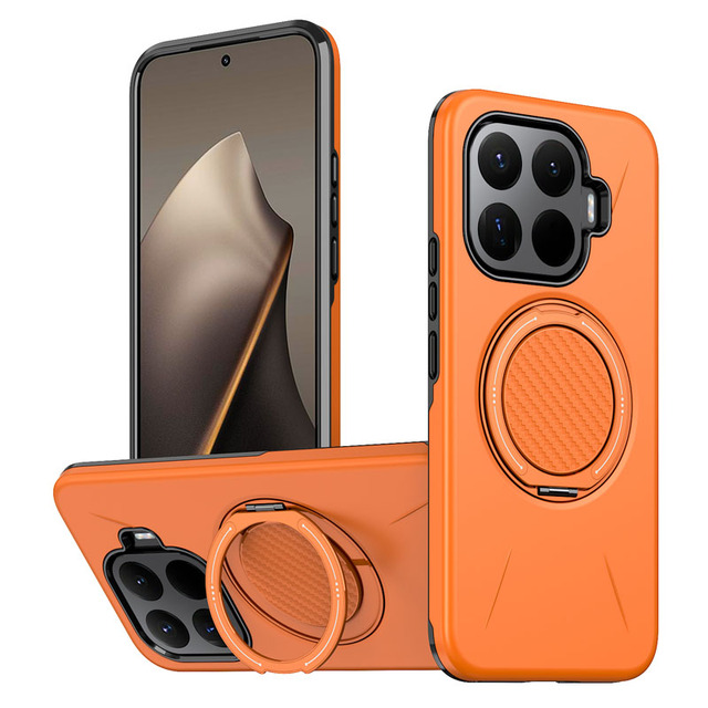 For Xiaomi 17T Pro Luxury TPU PC Magnetic Shockproof Phone Case with 360° Rotating Ring Stand Compatible with POCO X8 Pro Max