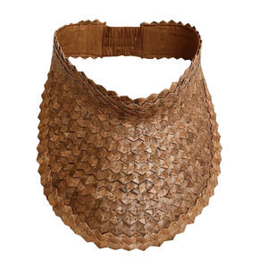 Paglia naturale paglia foglia di palma naturale visiera erba con fascia elastica - Product Image 1