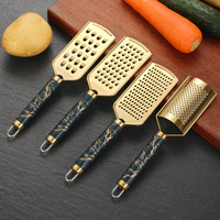 Ensemble de râpes en acier inoxydable, hachoir manuel multifonctionnel pour pommes de terre, gingembre, radis, melon, gadget de cuisine domestique