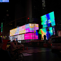 Écran LED d'affichage fixe durable 1000x1000mm 6mm, protection IP35/P65, affiche numérique extérieure/intérieure pour centre commercial