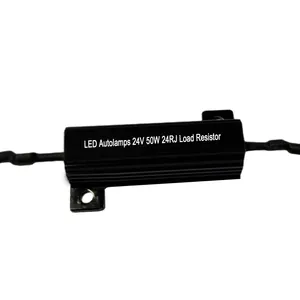 Autolamps LED con carcasa de aluminio negro 24V 50W 24RJ Resistencia de carga