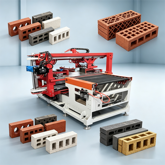 High Efficiency Horizontal Synchronous Brick Cutter 1mm Accuracy Automatic Cutting Equipment Clay Brick Production Line Motor