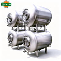 Cuve horizontale de brassage 500L 600L 700L 800L 1000L en SUS304 pour la conditionnement à froid de la bière