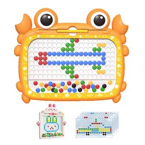 116 pz perline puntini magnetici tavolo da disegno bambini penna magnetica educativa sfera d'acciaio doodle board giocattoli perline magnetiche tavolo da disegno - Product Image 1