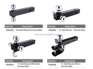 Высококачественная Прямая продажа 2-Дюймовая хромированная Серебряная сцепка для прицепа с шаром и Натяжителем, аксессуары для буксировки и туристического автомобиля - Product Image 5