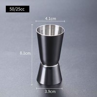 Jigger double en acier inoxydable, doseur à double tête, outil de barman, verseur de cocktail