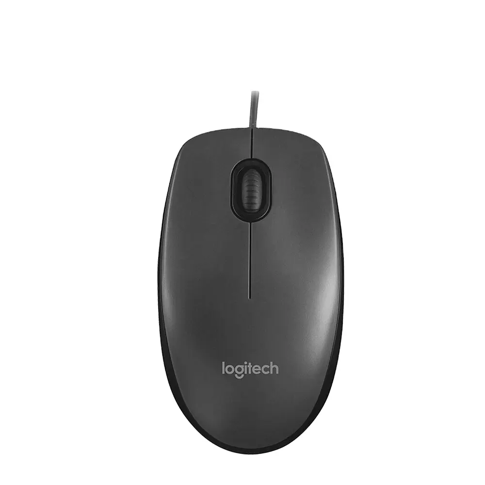 Logitech M90 USB Optical Mouse Wired Mouse Ergonomic Design Classic Office Home Universal Mice for Computer Laptop Desktop PC