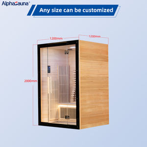 Sauna a infrarossi lontani in legno tradizionale portatile per 1-3 persone in vendita - Product Image 5