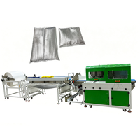 Machine d'emballage semi-automatique électrique à grande vitesse pour produits alimentaires, type coussin, avec contrôle PLC, pour sacs en film thermique et bande plastique