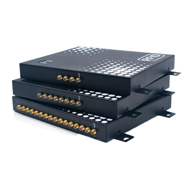 4/8/16 Ports UHF RFID Reader 20m Long Range RS232 TCP/IP RFID Reader Connect Multiple Antennas Provide DEMO SDK for Warehouse