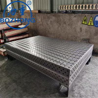 Tugas berat 1000x2000mm besi cor stasiun solder atas dengan 16mm lubang Grid 3D 100% baru untuk sistem penjepit