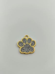 Venta al por mayor de fábrica: Placa de identificación para perro con colgante de llavero en forma de pata, de aleación de zinc y metal brillante. Oferta especial en artesanías metálicas. - Product Image 5
