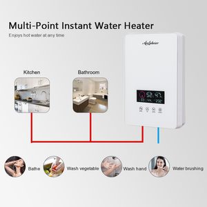 Producción al por mayor 220V 8000W Calentador de agua de ducha caliente eléctrico instantáneo con dos pantallas de temperatura - Product Image 5