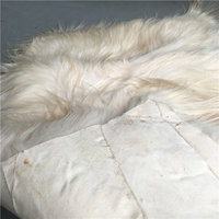 Coussin en peau de mouton entière, laine européenne