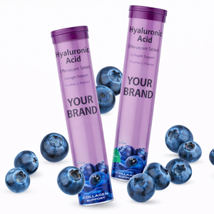 Comprimés effervescents de qualité supérieure OEM – Antioxydant avancé et soutien quotidien pour le bien-être, saveur myrtille, paquet de 20 comprimés - Product Image 5