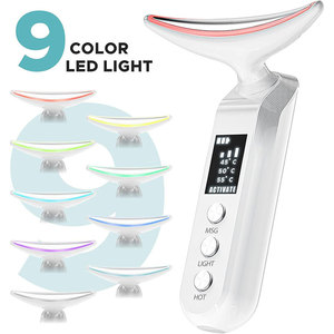 7 Colors Multifunction <b>Face</b> Neck Lifting Vibration Massager Double Chin Reducer Skin Care Tool Skin Tightening Feature - Product Image 2