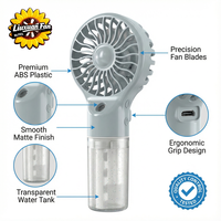Nouveau mini climatiseur portable rechargeable par USB, humidificateur portable, brumisateur, ventilateur de refroidissement, humidificateur pour la maison et le bureau