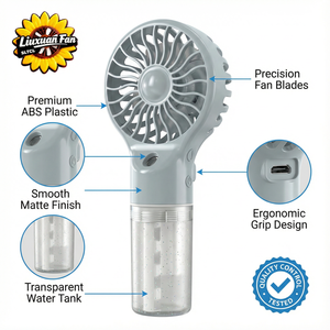 Nouveau <span class=keywords><strong>mini</strong></span> <span class=keywords><strong>climatiseur</strong></span> portable <span class=keywords><strong>rechargeable</strong></span> par USB, humidificateur portable, brumisateur, ventilateur de refroidissement, humidificateur pour la maison et le bureau - Product Image 3
