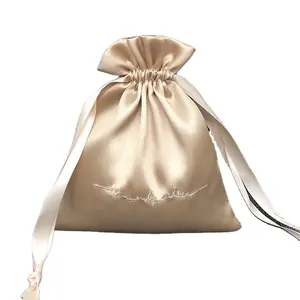 Wholesale price satin bag for jewelry large satin bag package satin bag hair