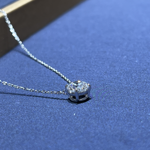 Collar Personalizado al Por Mayor de Oro Blanco Real de 10K, 14K y 18K con Incrustaciones de Diamantes, Juego de Collar con Colgante de Joyería con Diamantes de Laboratorio para Mujer - Product Image 3