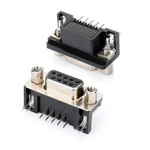 ขั้วต่อ D-SUB 9 พิน ตัวเมีย DB 9 ขา สำหรับ PCB แบบ R/A พร้อม 4-40 #   ข้อต่อคุณภาพสูง - Product Image 2