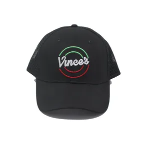 Berretto da baseball a 6 pannelli con logo personalizzato alla moda del produttore di cappelli in stile di alta qualità con retro in rete