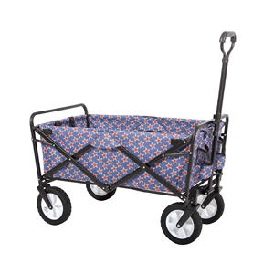 Chariot de jardin pliable robuste en acier, capacité de 150 livres, pour le camping en plein air, le jardin et les travaux extérieurs - Product Image 6