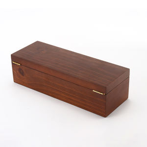 Boîte de rangement certificat bijoux Rectangle multi-fonction avec couvercle feuille de bois massif décoration de la maison moderne - Product Image 5