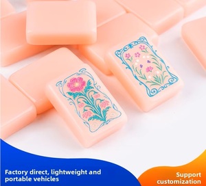 Ensemble de Mahjong américain rose <span class=keywords><strong>Paris</strong></span>, best-seller, prêt à être expédié en 7 jours |   Tuiles de Mahjong Assorties à Simple Couche avec Stock en Gros - Product Image 6