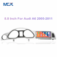 MCX 8.8 "8 Core Carplay Radio Multimédia Lecteur DVD GPS Navigation Écran Android pour Audi A6 C6 2005 2006 2007 2008 2009 2010
