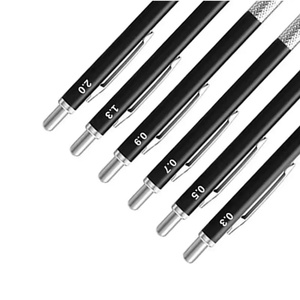 Lápiz automático con mecanismo de acero inoxidable, dureza 2B, <span class=keywords><strong>plomo</strong></span> negro para embalaje de juegos de dibujo - Product Image 5