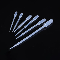 Pipettes Pasteur jetables en plastique emballées individuellement pour laboratoire