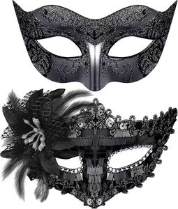 Masque de mascarade à paillettes laser pour femmes, masques vénitiens brillants pour les yeux, accessoires pour fêtes de Noël, bals de danse, cosplay, décorations de Mardi Gras - Product Image 1