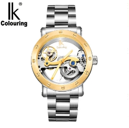 1 cinturino in acciaio inossidabile argento oro