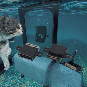 Conector USB Tipo C Hembra Estándar, Resistente al Agua, de 24 Pines, Montaje SMT, 30V, Sin Blindaje, Carga Rápida - Product Image 3