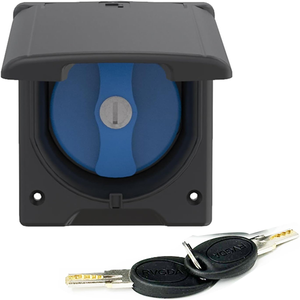 Capuchon <span class=keywords><strong>d</strong></span>'entrée <span class=keywords><strong>d</strong></span>'<span class=keywords><strong>eau</strong></span> pour camping-car avec couvercle étanche et clés pour caravane, camping, remorque, camping-car, bateau marin - Product Image 3