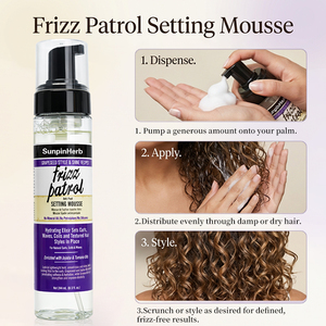 Mousse Coiffante Anti-Frisottis Légère pour Cheveux Bouclés – Fixation et Brillance Sans Résidus - Product Image 4
