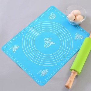 Hot Sales Kitchen Accessories Set Baking Silicone Mat and Wood <b>Rolling</b> Pin Baking Sets - Product Image 3